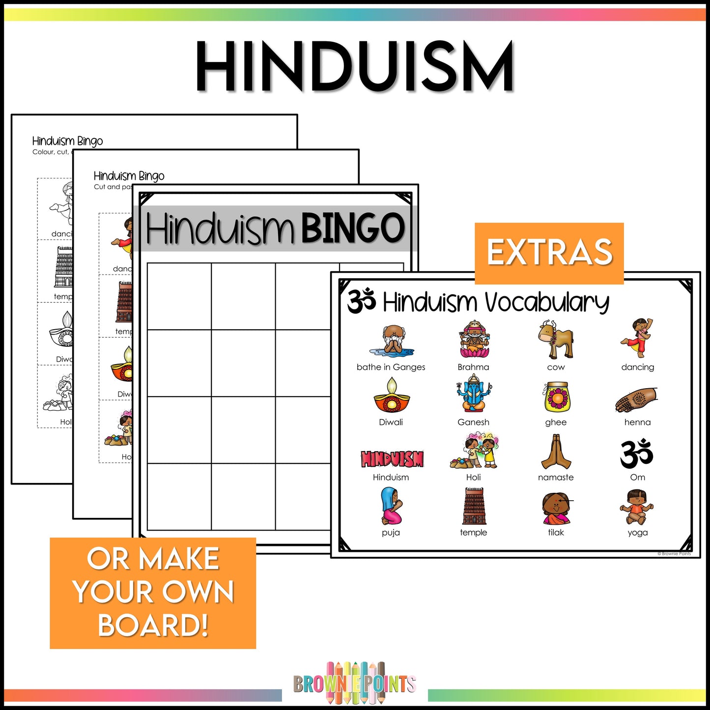 World Religions Bingo Games Bundle