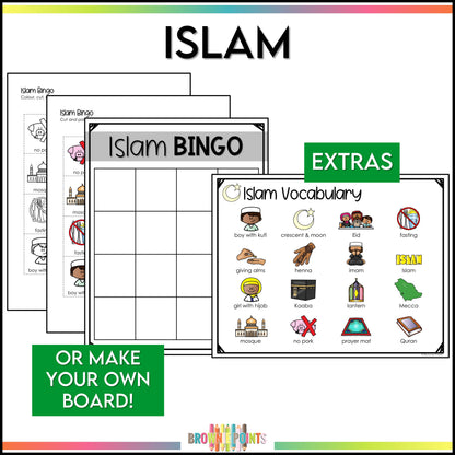 World Religions Bingo Games Bundle